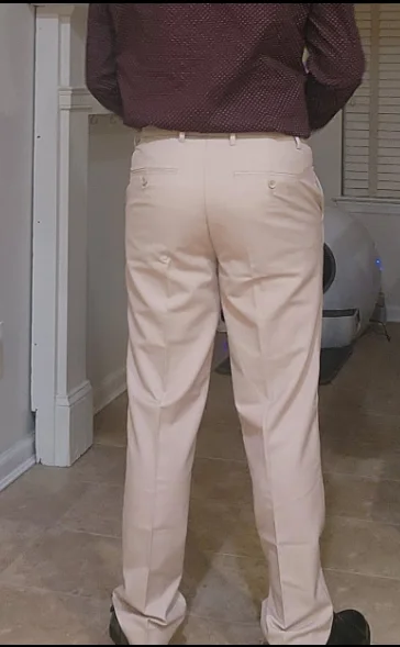 Men Pants Dress Classic Slim Fit Comfort Suit Premium Casual Flat Front Pant