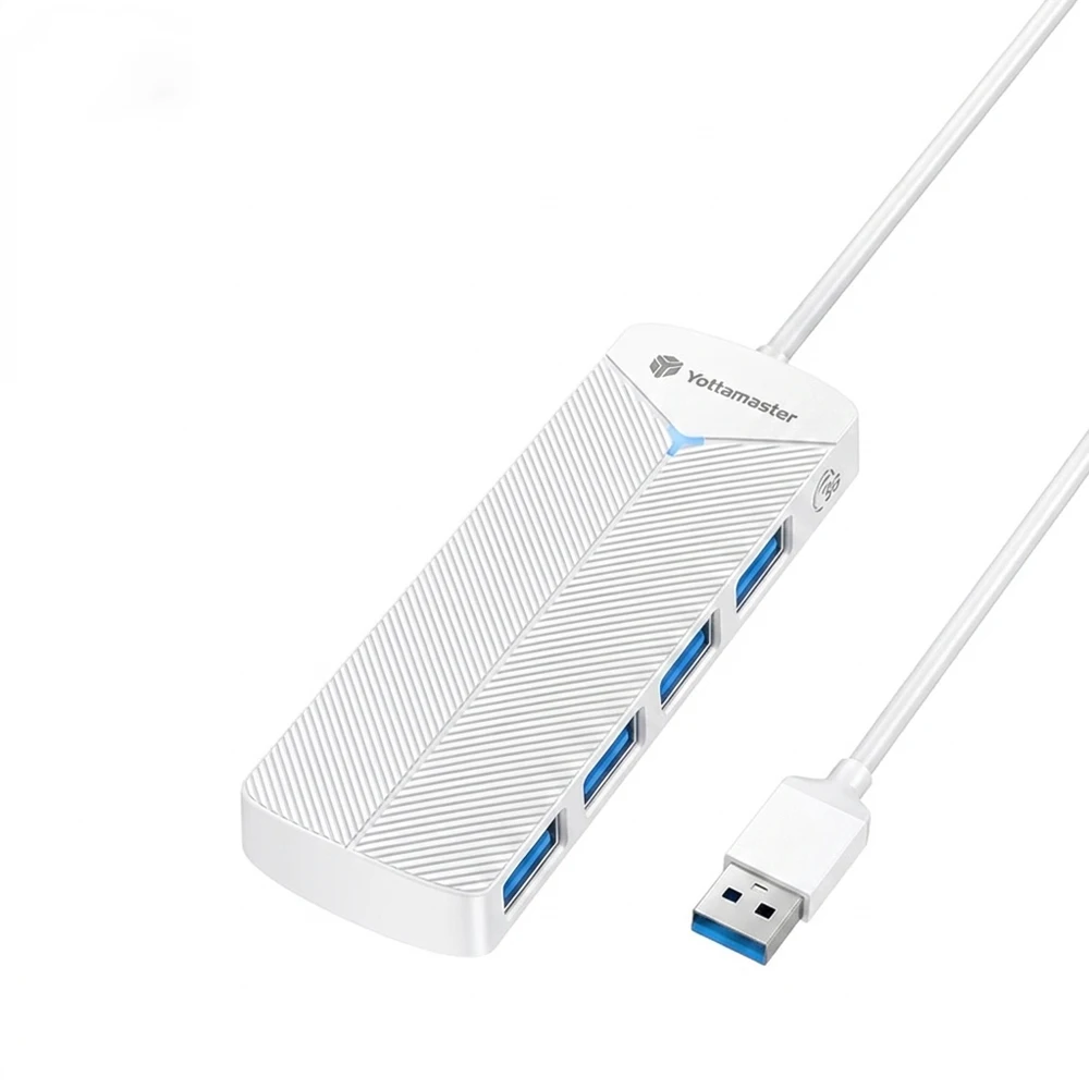 Yottamaster 5 Gbit/s 4-in-1 USB3.0-Hub, USB-HUB-Adapter, Erweiterungsdock, ultraflacher OTG-Adapter Typ C für PC, iOS, Computerzubehör
