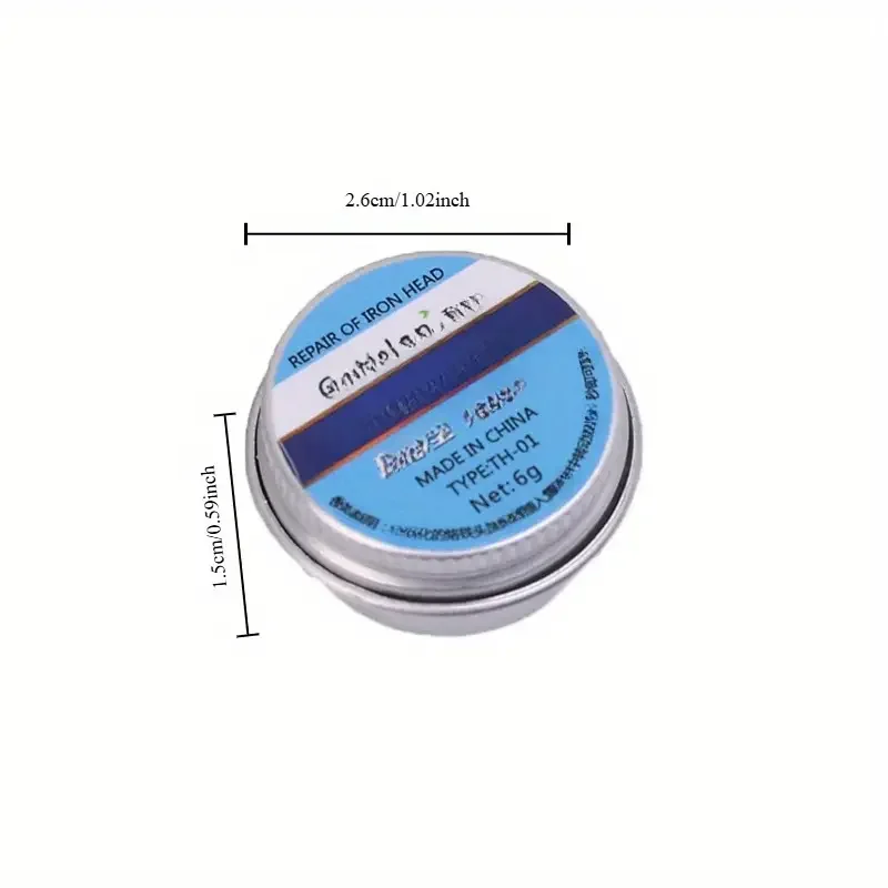 1개 전기 납땜 인두 팁 산화 제거 클리너 재생제 리프레셔 납땜 크림 논스틱 주석 수리 도구