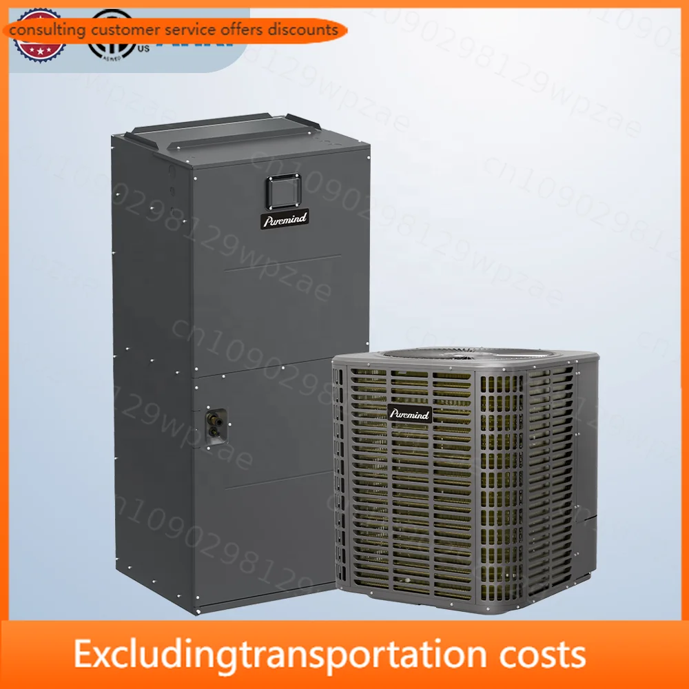 USA 3Ton 4Ton 5 Ton Condenser R454B AHU Hotel Air Handler 16/18 SEER Inverter Heat Pump Light Commercial Air Conditioner