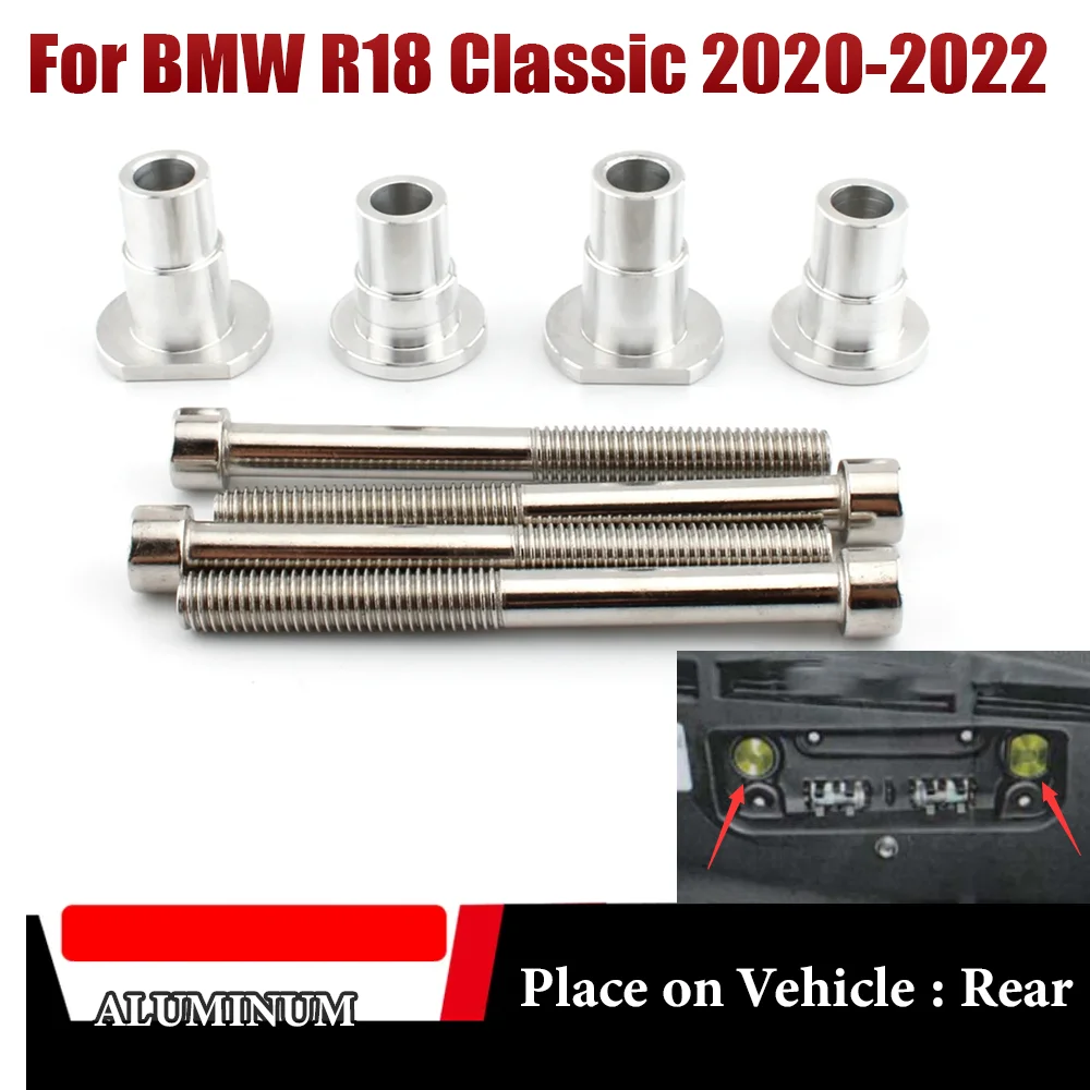 

For BMW R18 Classic 2020 2021 2022 Motorcycle Toolbox Adapters Rear Passenger Sissy Bar Backrest Back Rest Mounting