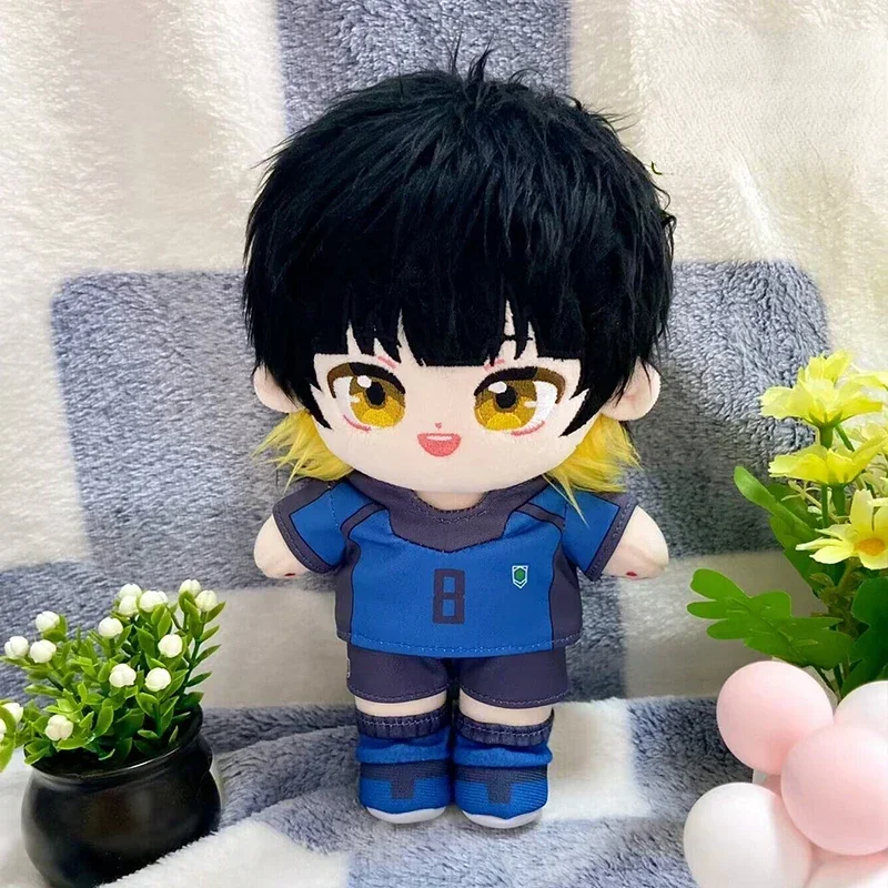 

20cm Japan Anime Blue L Bachira Meguru Kawaii Cosplay Soft Plushies Doll Cartoon Dress Up Clothing Plush Toy Figures Fans Gift