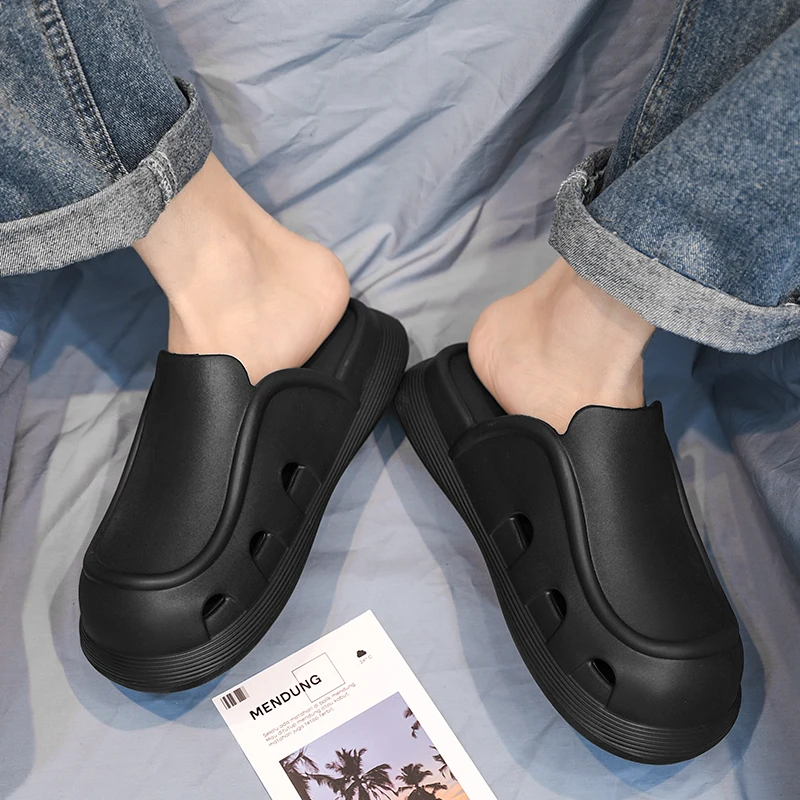 Heren Slippers Zacht En Comfortabel Ventileren Dikke Bodem Antislip Slijtvaste Binnen-En Buitenschoenen Voor Heren Unisex Nieuw