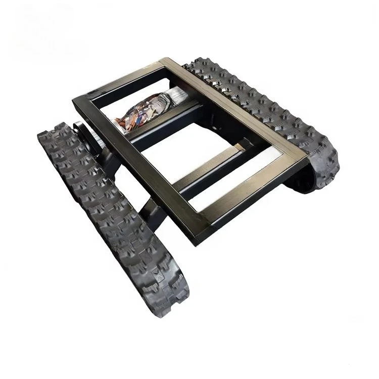 Custom Robot Chassis Rubber Track Undercarriage with Hydraulic or Electric Motor for Farming Machinery Parts