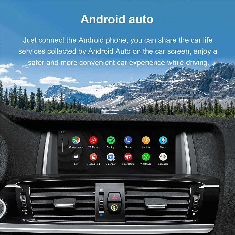 Wireless CarPlay Android For BMW NBT CIC System For BMW 1 2 3 4 5 6 7 Series X1 X3 X4 X5 X6 MINI F56 F15 F16 F25 F26 F48 F01 F10