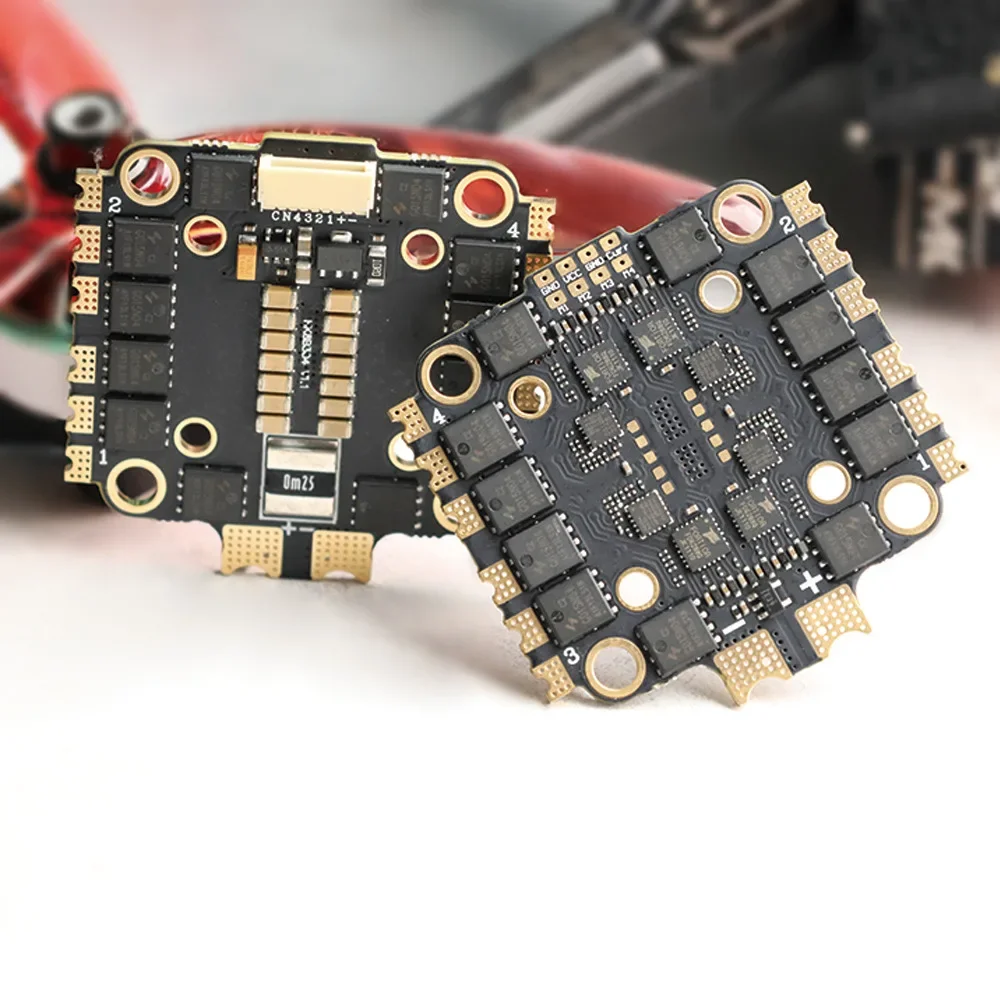 8-Bit 50a55a6s 4-in-1 ESC Dual Hole Pitch FPV Racing Crossing Machine for DJI Model Aircraft Parts