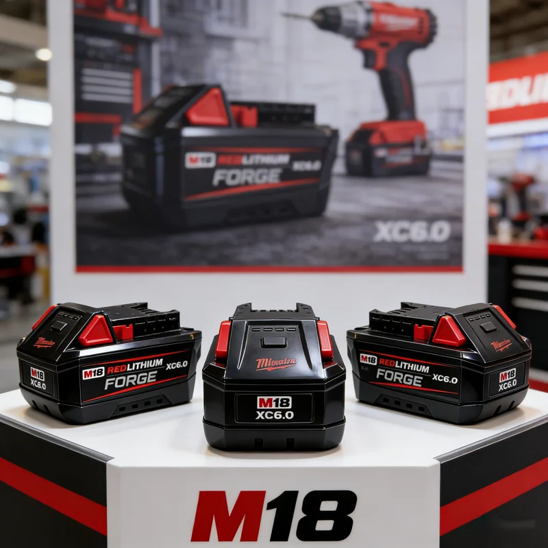 

18V 6000mAh Milwaukee red Li-ion Battery, Rechargeable Power Tool Battery,for Milwaukee M18 Series 48-11-1860 Angle Grinder