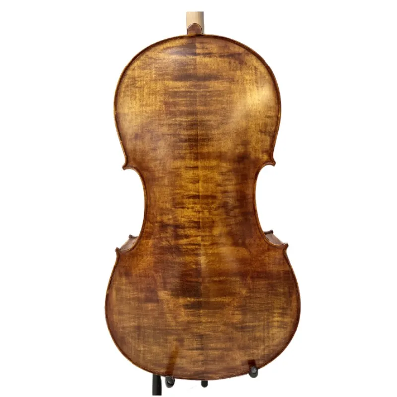 

100% Hand Made Cello 4/4 Copy Stradivari style Old spruce , Beautiful with Bag, Bow#15814