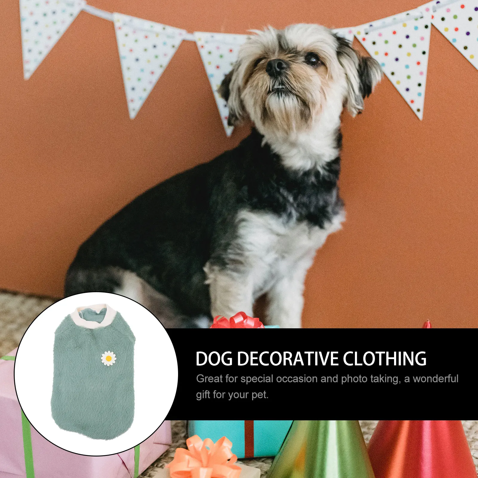 

Pet Clothing High quality Polyester Dog Coat Warm Apparel Decorative Costume Puppy Clothes Lightweight breathable comfortable