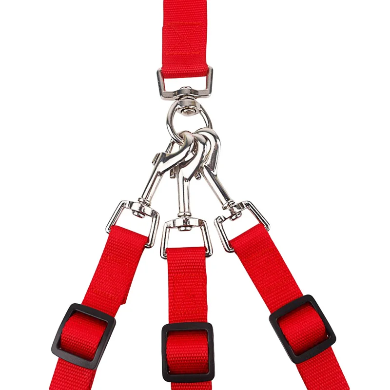Cinturón para mascotas 3 en 1 de calidad para el hogar, correas para perros múltiples, correa de nailon desmontable ajustable para perros con mango acolchado