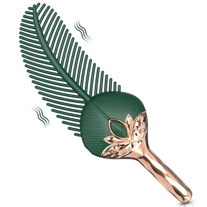 Feather Fun Vibrator Silicone Adult Sex Toys For Female Clitoral Nipple Stimulator Couples