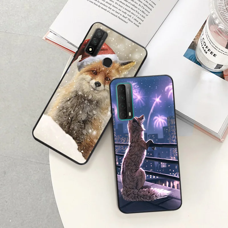 Phone Case For Honor X9b X6 a X7 X8 b 4G 70 90 Magic5 Snow Fox Cute Huawei P20 P30 P40 Lite P-SmartZ Soft Protective Cover