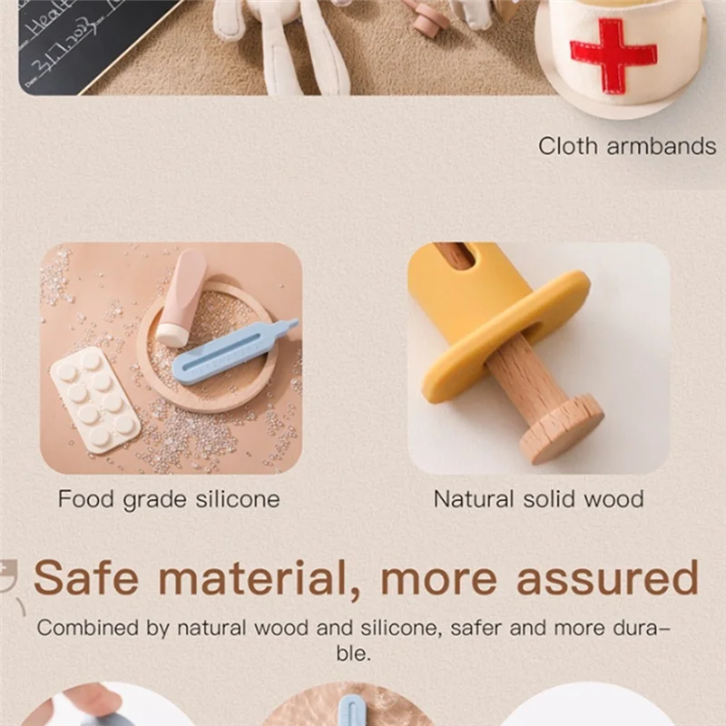 Kids  Pretend Role Play Kit - Girls Educational Games  As Shown Kids Stethoscope