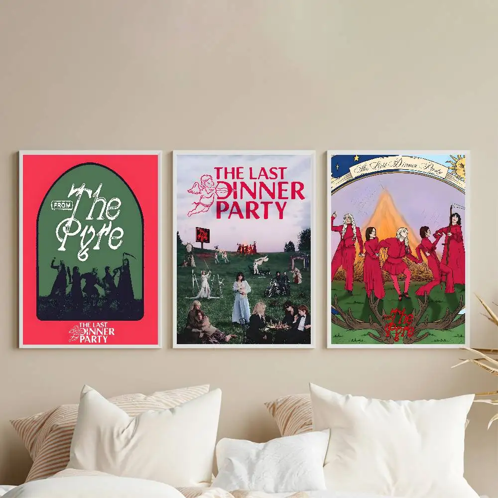 الفرقة حفلة العشاء الأخيرة من معرض ملصق بير يطبع ذاتية اللصق ديكور المنزل الديكور صور مطبوعة للحوائط غرفة المعيشة