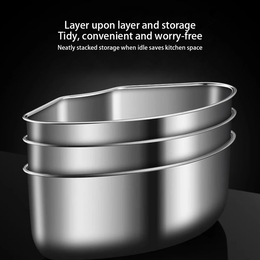 304 Stainless Steel Durable Easy To Clean Effortless Cooking Tools Convenient Kitchen Gadgets Reusable Storage Box Steaming Grid