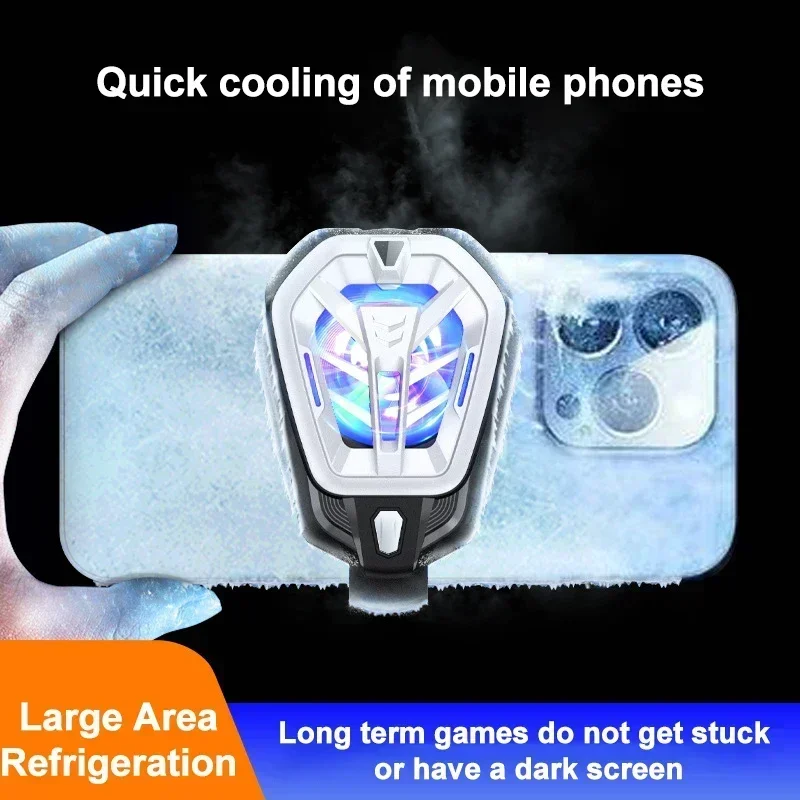 K10 Mobile Phone Semiconductor Radiator Type-c Back Clip Cooling Fan for Android IPhone телефона Gaming Accessories Game Cooler