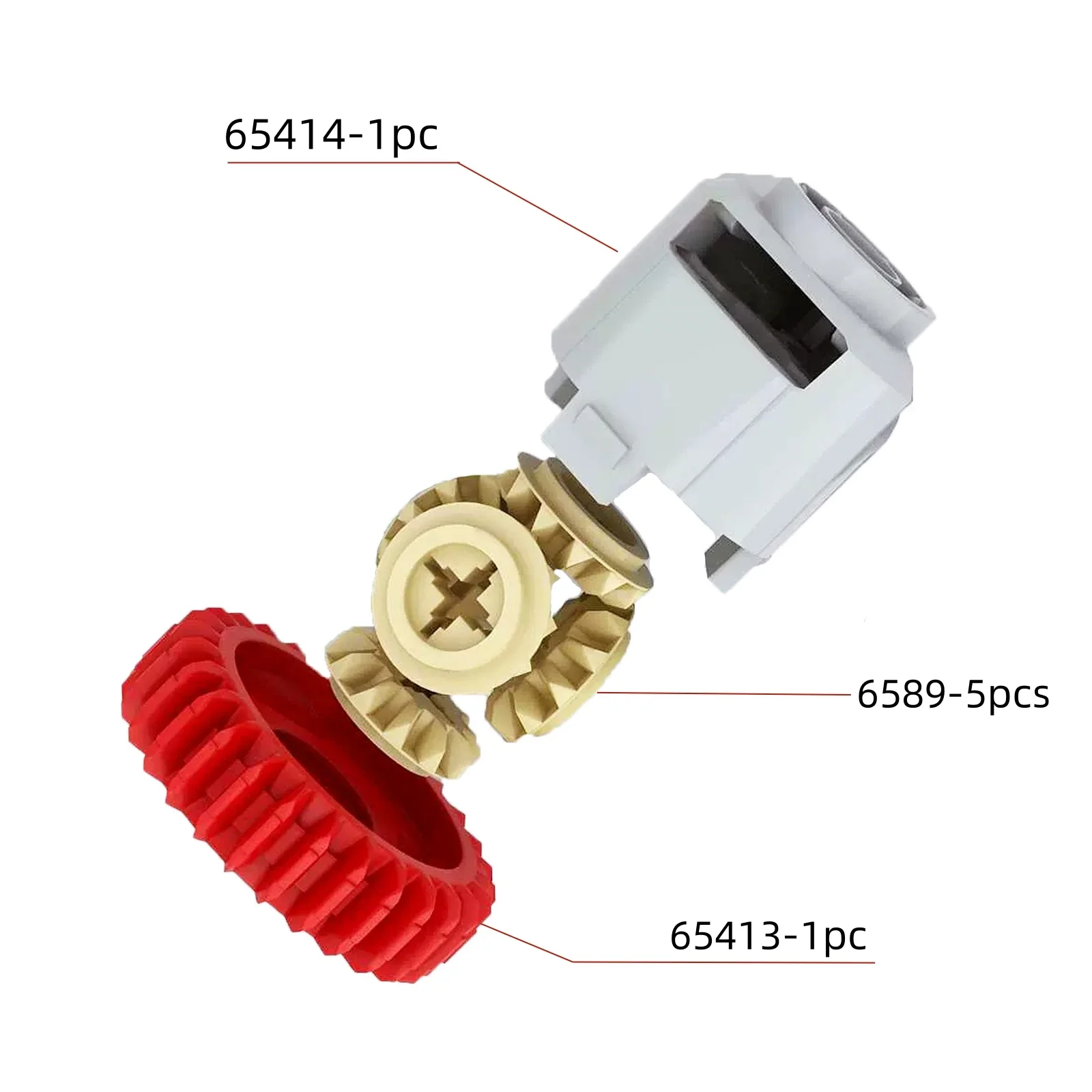 Moc Technische Modificatie Onderdelen Nieuwe Differentiëlen Tandwielen Compatibel Met Leggoeds Bouwstenen 65414 6589 65413