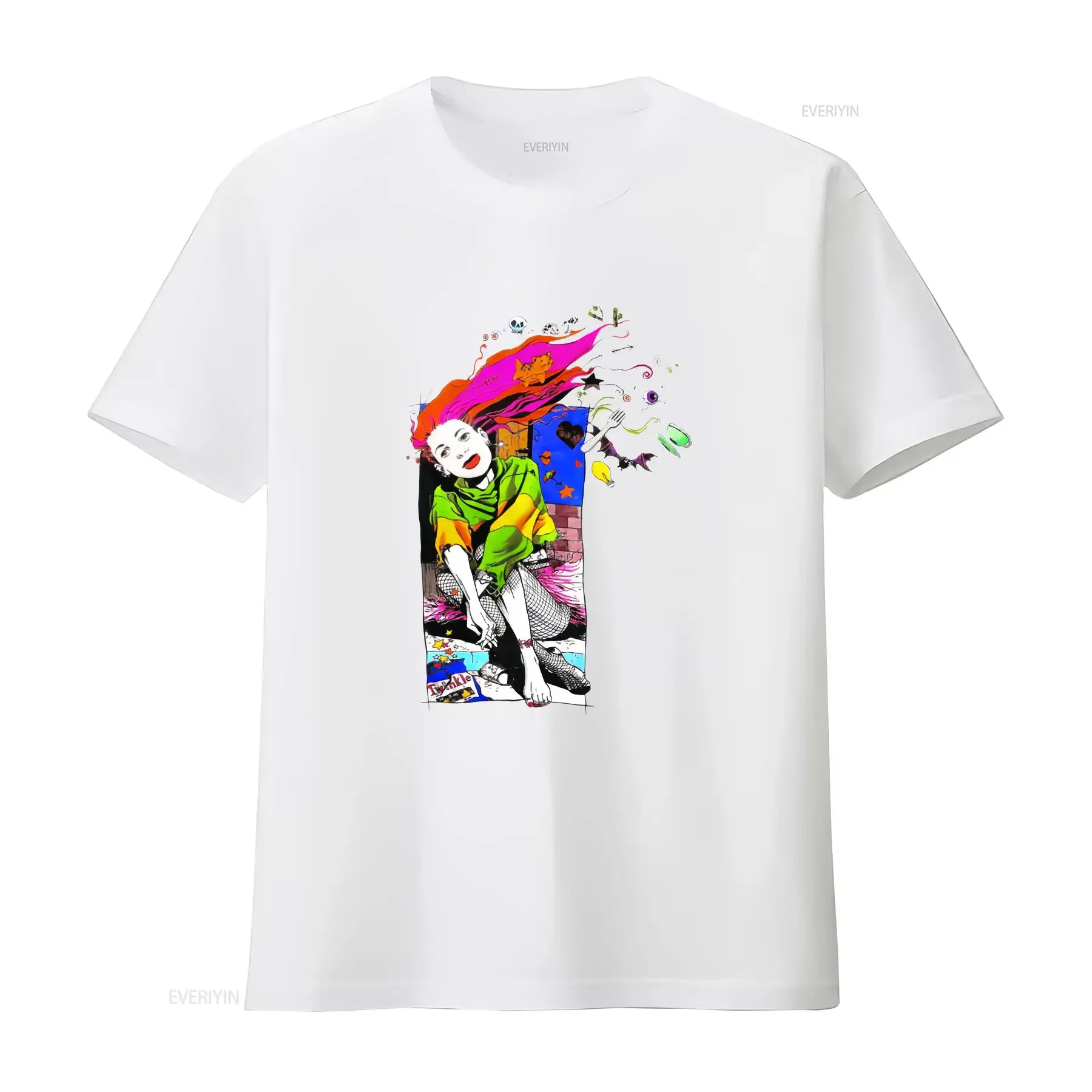 خمر 1995 ساندمان ديليريوم تي شيرت خمر غسلها تنفس موضة تنوعا لينة للجنسين امتدت مريحة عادية