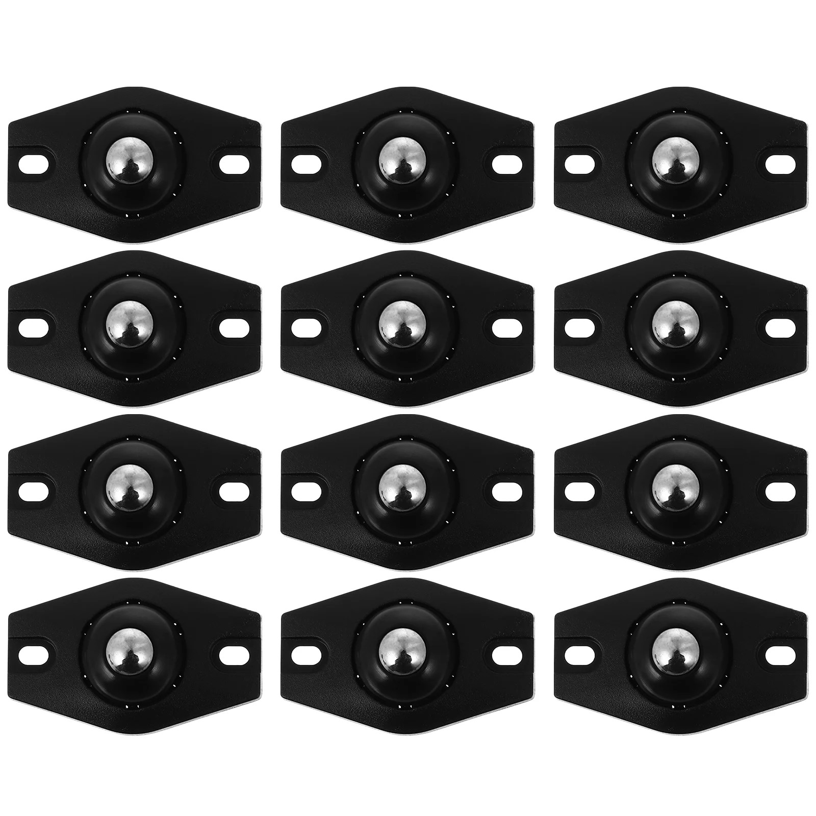 12 Pcs Base Universal Pulley Mini Swivel Wheels Spinning Self Adhesive Paste Pvc