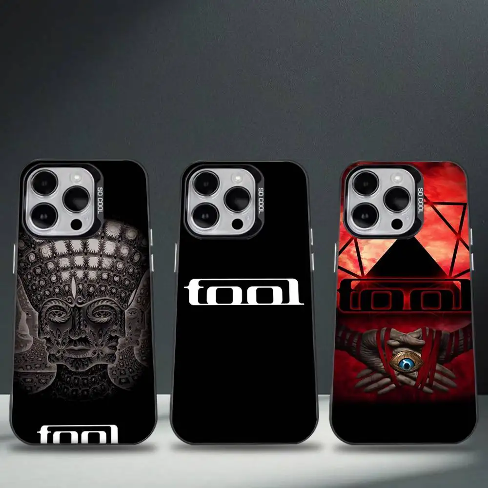 

Music T-Tool-l Band Rock Phone Case For iPhone 17,16,15,14,13,12,11,Pro,Max,Plus,E,Air,Mini Black Tpu Cover