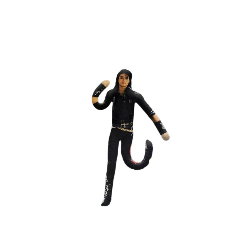 Michael Jackson Bewegliche Plüschpuppe mit Drahtgestell und Beweglichen Gelenken, Sammlerfigur, Geschenk für Fans, Heimdekoration