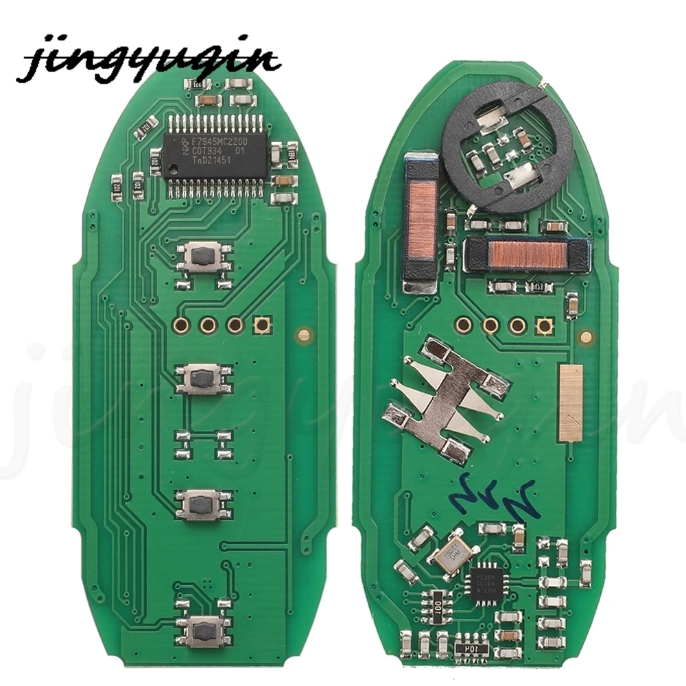 jingyuqin S 180144204   Llave inteligente de proximidad 4BNT, Chip 433,92 MHz 4A para Infiniti Q50 Q60 2016 2017 2018 285E3-4HB0C