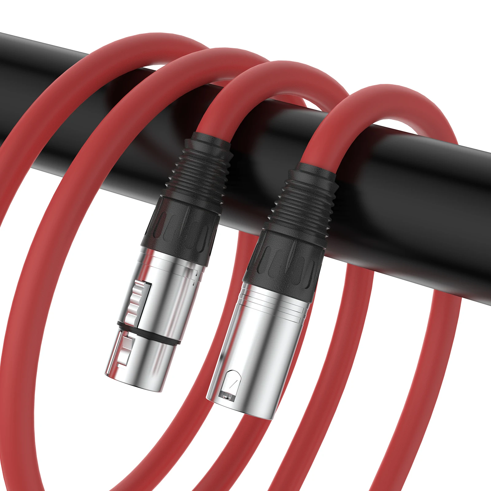 Новый 6 шт. микрофонный кабель XLR-XLR, разноцветные микрофонные патч-корды XLR «папа-мама» для микрофона, микшера, студии звукозаписи, подкастов