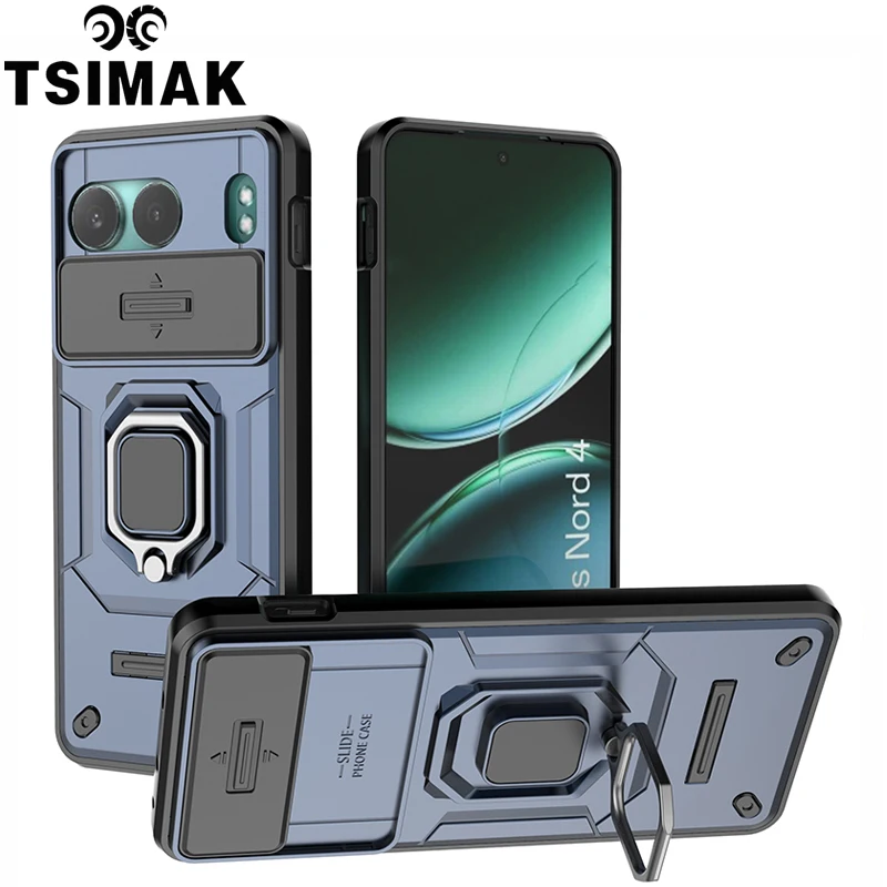 Coque de téléphone blindée antichoc, étui arrière pour Oneplus 11 12 11R 12R One Plus Nord CE 4 Lite 3 Pro N30 SE ACE 2 3V avec support d'appareil photo