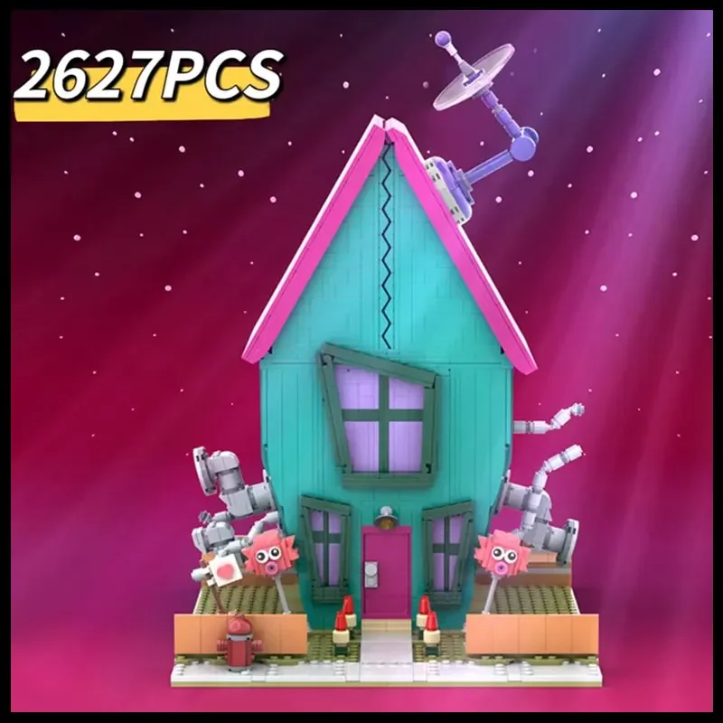 MOC Anime Invadered Zim's Eccentric House Ideas Set Building Blocks City Architecture Colorful Castle Bricks Toys Gifts