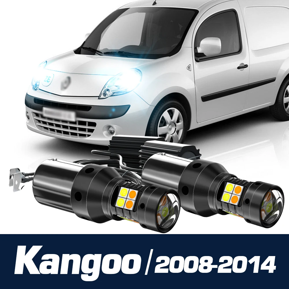 

2x LED Dual Mode Turn Signal+Daytime Running Light Canbus Accessories DRL For Renault Kangoo 2008-2014 2009 2010 2011 2012 2013