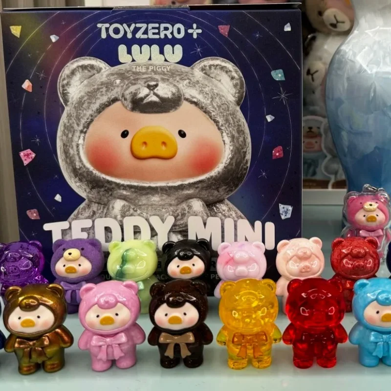

TOYZEROPLUS Lulu Piggy Ore Collection Series Blind Bag Teddy Mini Figurines Car Dashboard Desktop Cute Decorative Ornaments
