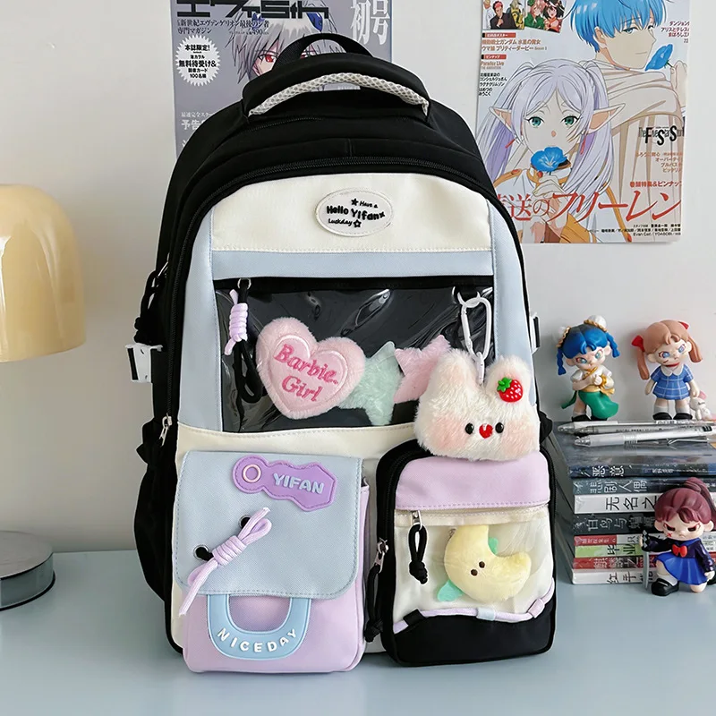 2026 New Lightweight Backpack for Teen Girls Casual School Bag Travel Daypack for Junior & Senior High Students