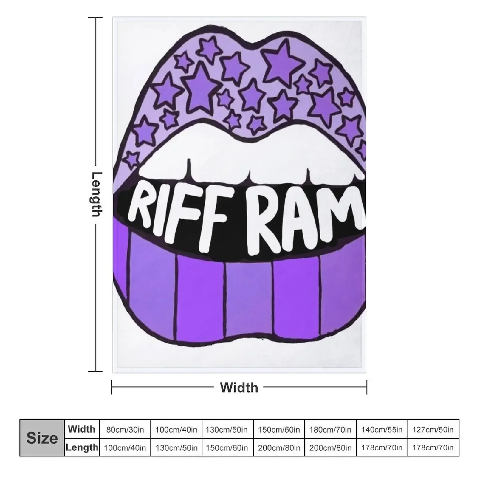 riff ram lips stars and stripes Throw Blanket blankets and throws Soft Hairys Flannel Blankets For Baby sofa bed Blankets