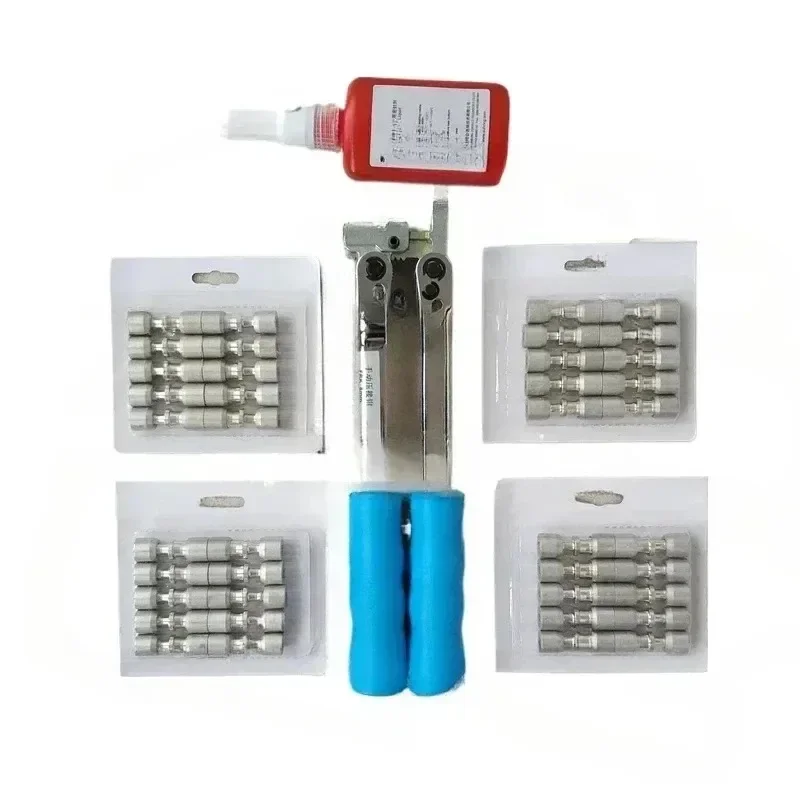 Refrigerator Repair Welding-Free Tool Set Composite Ring Sealing Liquid F Press Plie with 50 PCs 80 cs Loc Ring