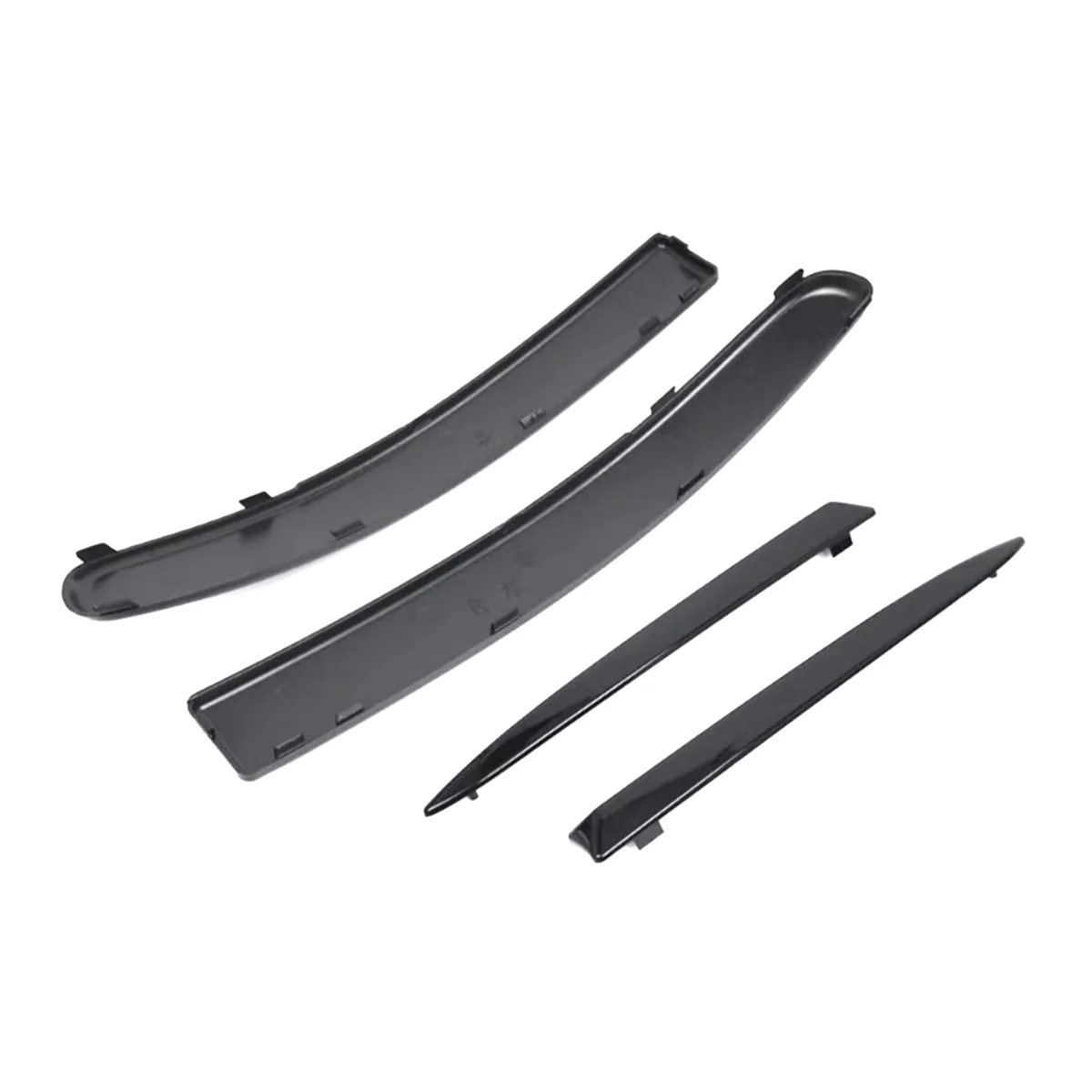 

A13Z_4PCS Front Bumper Upper Grill Moulding Trim for Fiat 500 2007-2015