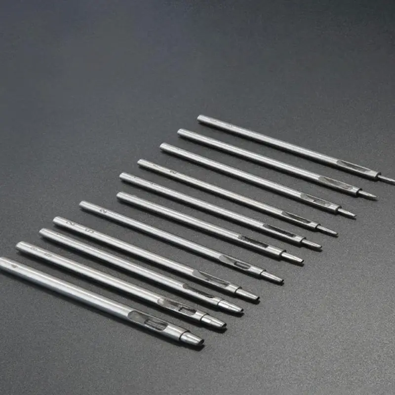 103 ° C ROURD ACCIETTO Punteggiatore cavo cavo da 0,5 mm a 4 mm Strumento punzonatura in pelle Craft Craft Hole per