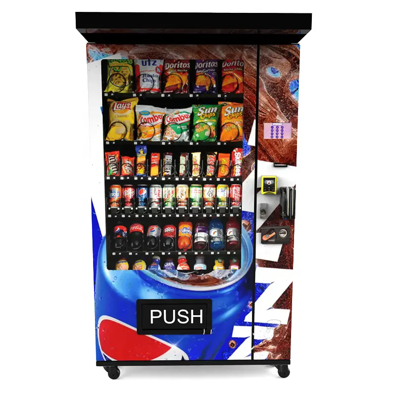 Usa Self -Serve Snacks Food Vending Machine Beer Cans Drink Vending Machines for Retail Items Cupcake Dessert Distributor Sale