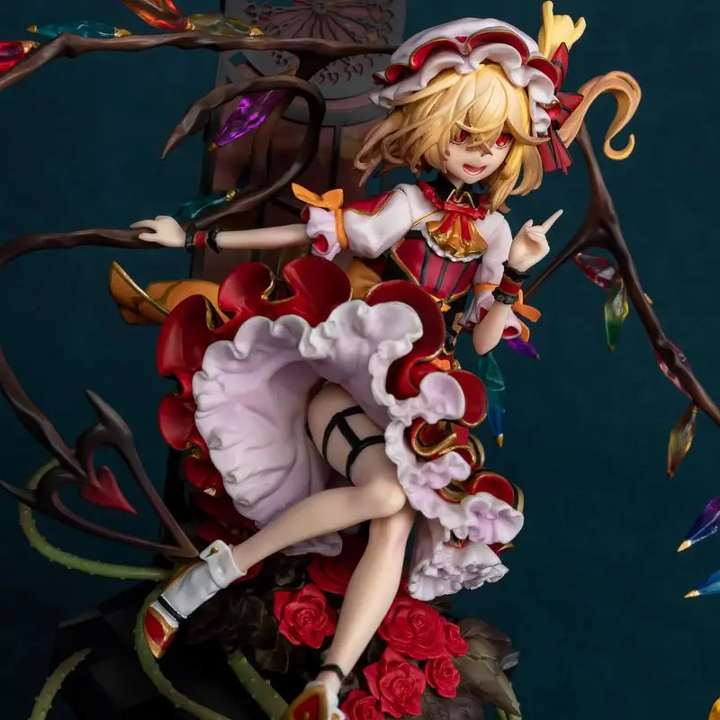 23cm Touhou 프로젝트 Flandre 스칼렛 뱀파이어 게임 소녀 그림 모델 동상 소년 컬렉션 데스크탑 장식 장식품 장난감 선물