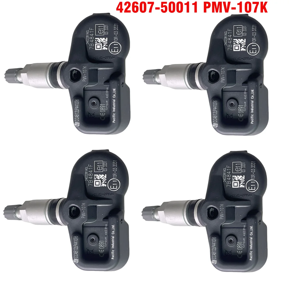 4PCS Car Tire Pressure Monitor Sensor TPMS 433MHz PMV-107K for Toyota Rav4 III 2005 -2013, For Lexus ES240 ES300 GS IS LS