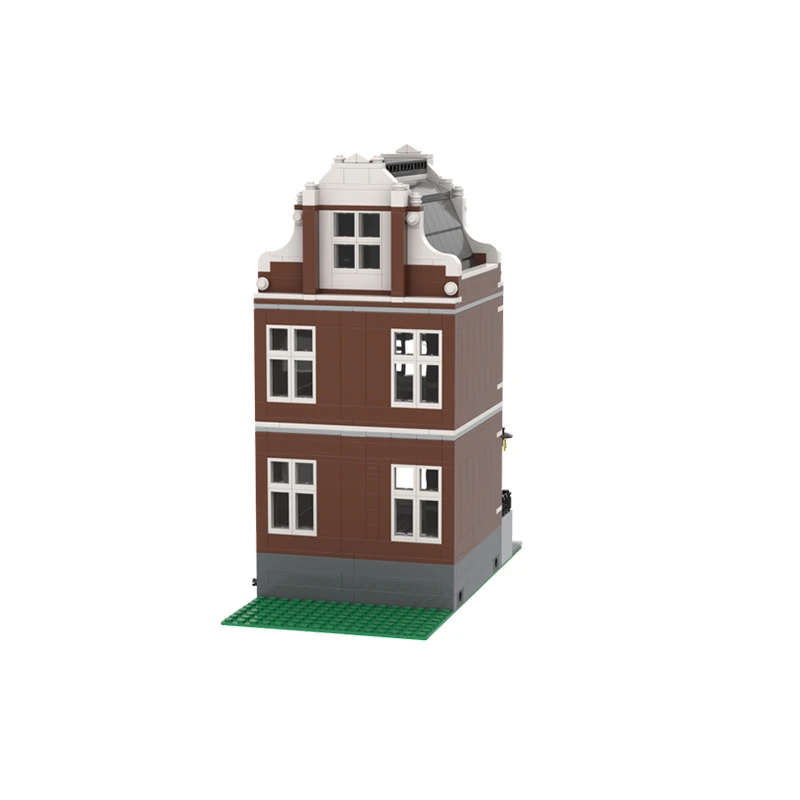 757PCS MOC Canal House Nr 1 DIY 암스테르담 스타일 하우스 Collector's Edition 교육 모델 빌딩 블록 생일 장난감 선물
