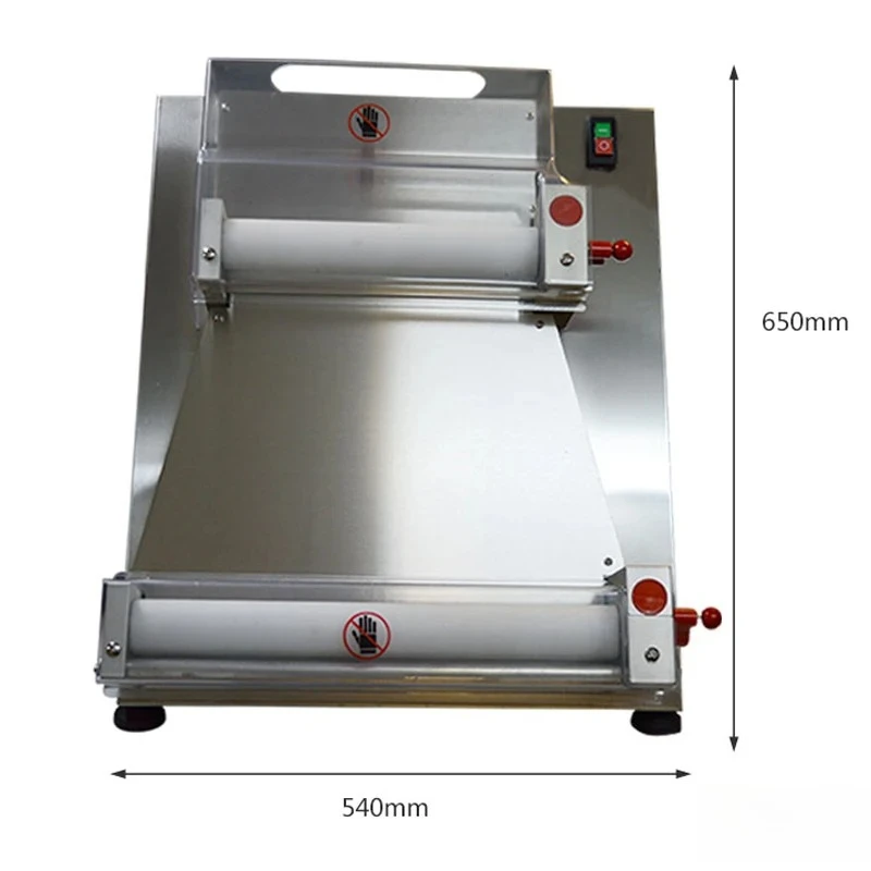 Commercial Dough Pressing Machine Automatic Electric Bakery Pizza Dough Roller Dough Press Machine Electric Pasta Machine 40cm