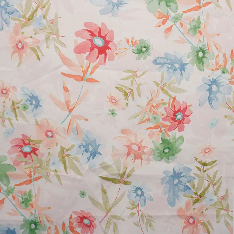 

145x50cm all-cotton printed fabric for spring and summer pure cotton shirts, dresses and small floral children's clothing
