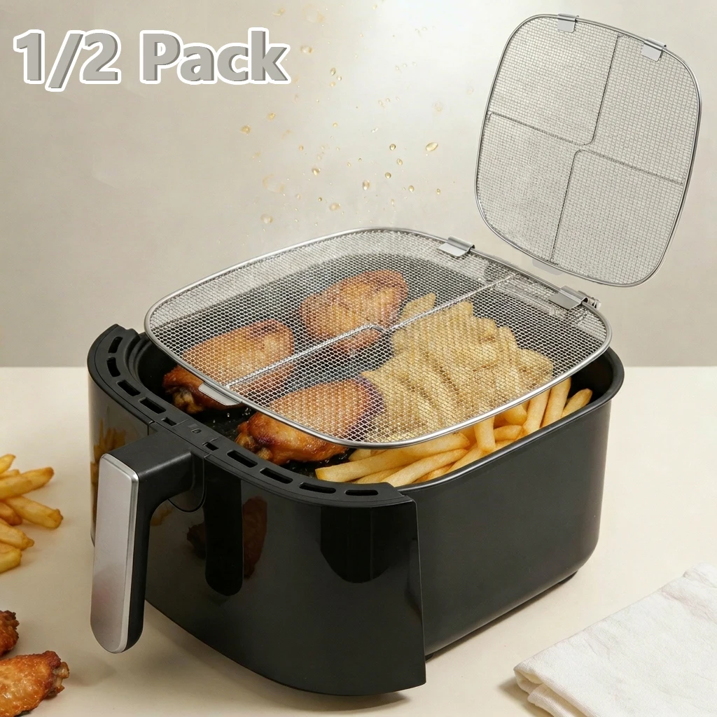 Edelstahl-Spritzschutz, feinmaschiger Spritzschutz für Bratpfanne, Kochtöpfe, Luftfritteuse, passend für AG300/302/400 AG300/301C