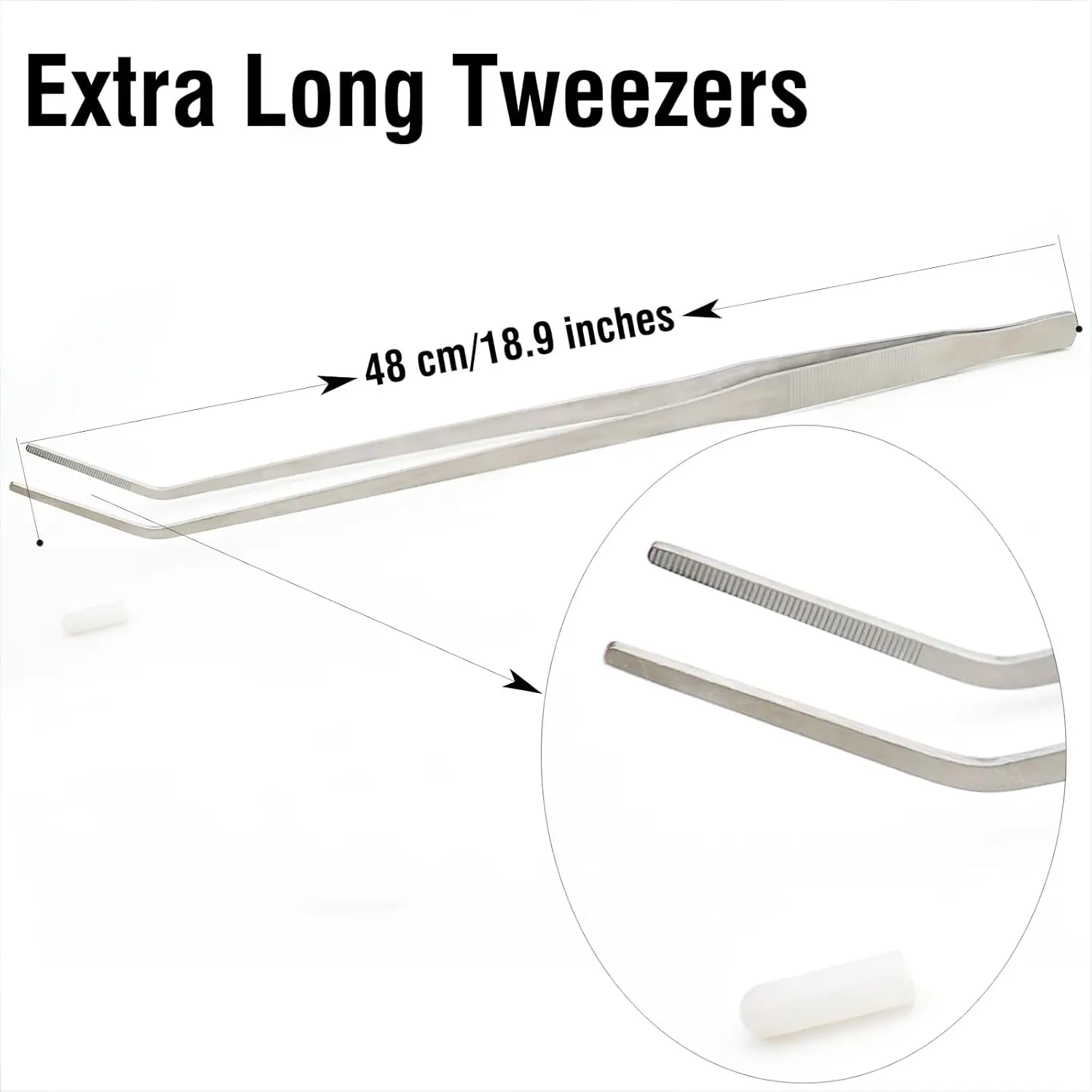 Aquarium Ultra Long Stainless Steel Tweezers for Fish Tank, Large Metal Feeding Forceps for Fish Tank, Fish Tank Tweezers