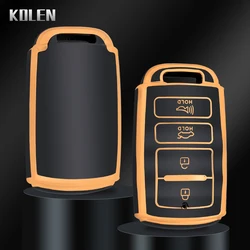 Fashion TPU Car Smart Key Case Cover Shell For KIA Cadenza K7 K-04 Series K9 Sorento K900 Protector Keyless Fob Bag Accessories