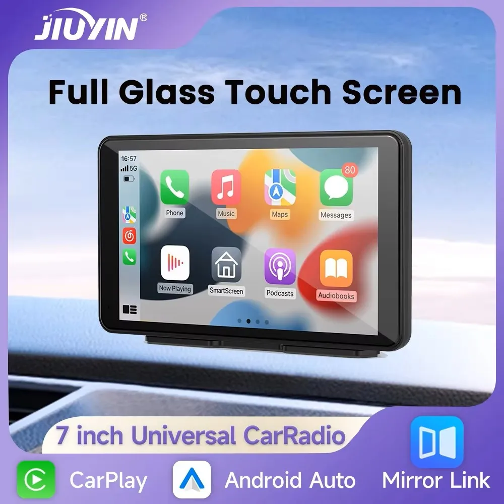 

7inch Universal Car Radio Multimedia Video Player Wireless CarPlay Android Auto GPS Navigation Touch Screen Bluetooth Car Screen