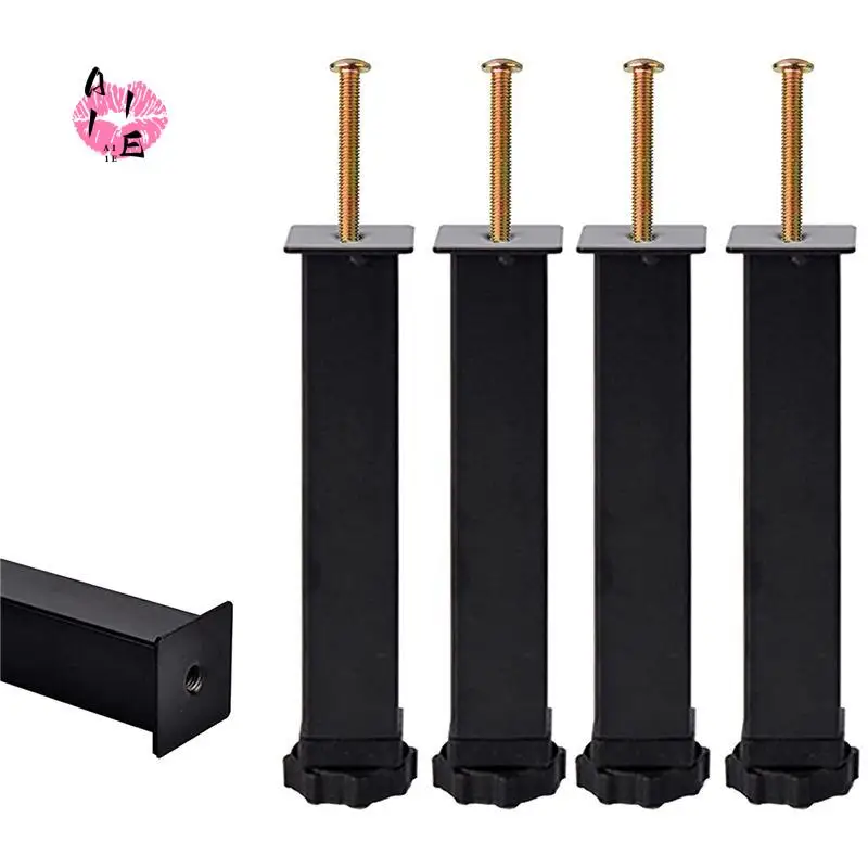 a11e-4-pcs-金属製家具サポート脚-高さ調節可能-20～22cm-ヘビーデューティーベッドセンターフレームスラットフィート