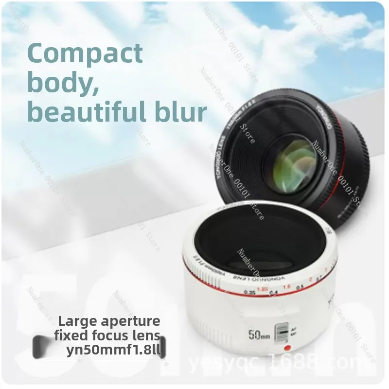 50mm F1.8 II Second Generation Small Lens Suitable for Canon EF Mount DSLR Auto Focus Portrait Lens