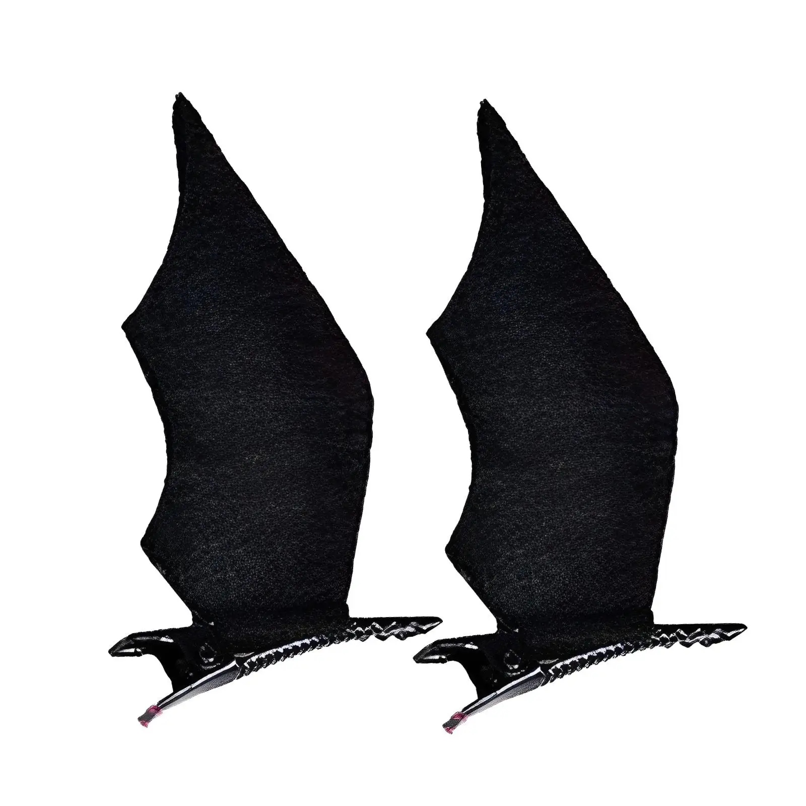 2 Pieces Little Devil Elf Wing Hairpins Role Play Women Men Costume Headwear