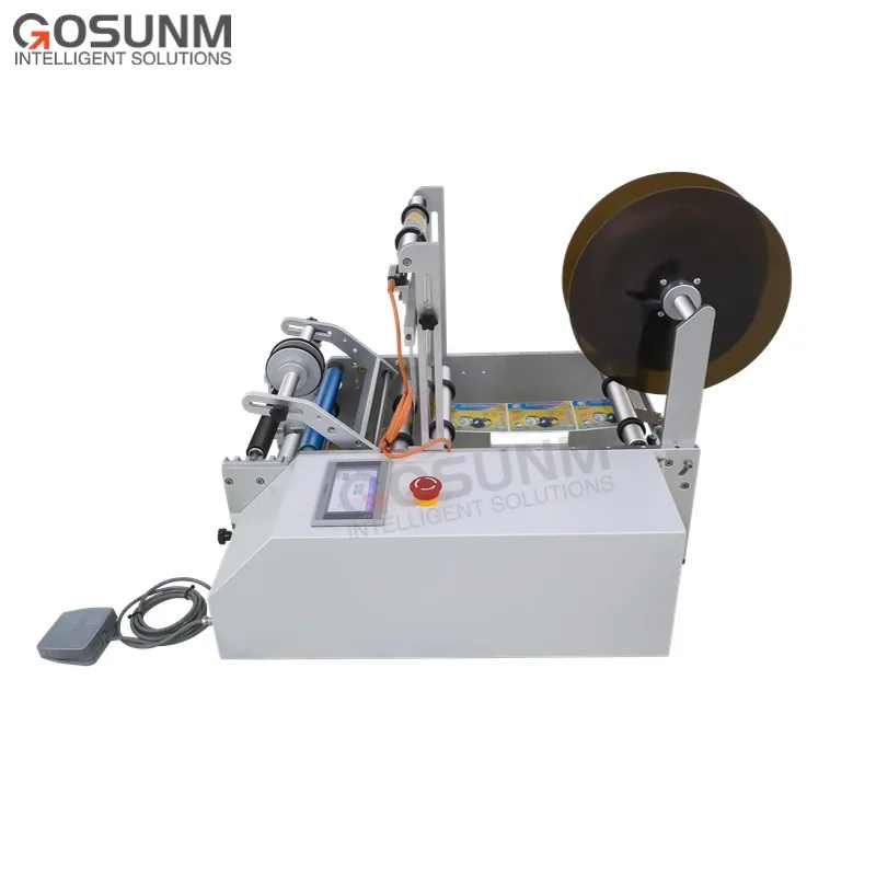

Best-Selling High-Quality Desktop Foot-Operated Round Bottle Labeling Machine Small Round Bottle Universal Labeling Machine